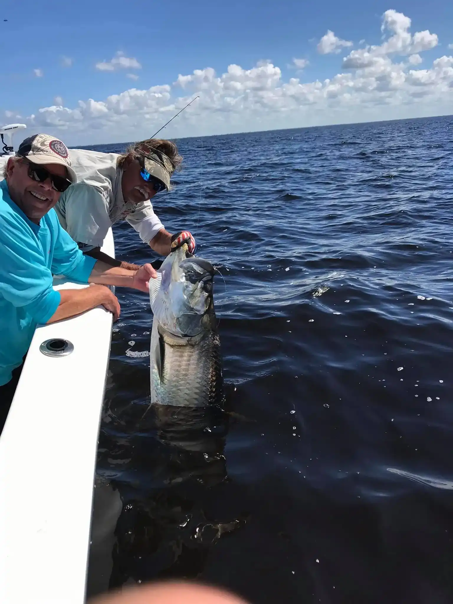 Captain Phil Haley with a Tarpon