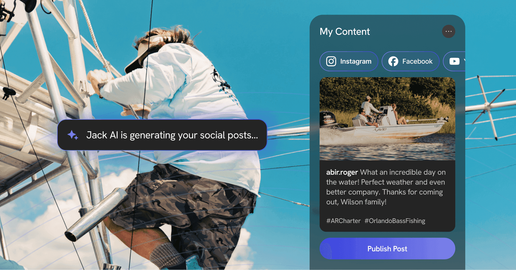 Guidesly Launches Jack AI™: The AI Solution for Outdoor Recreation Guides to Navigate Marketing Like A Pro