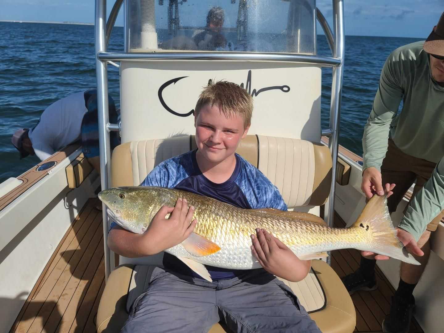 Captain Lance Luke with a Redfish