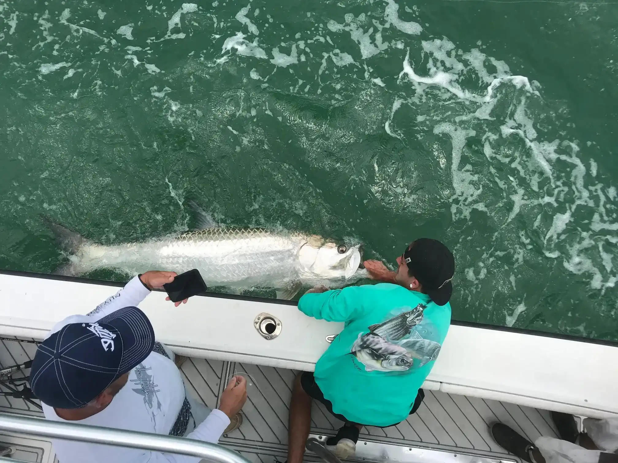 Captain Phil Haley with a Tarpon